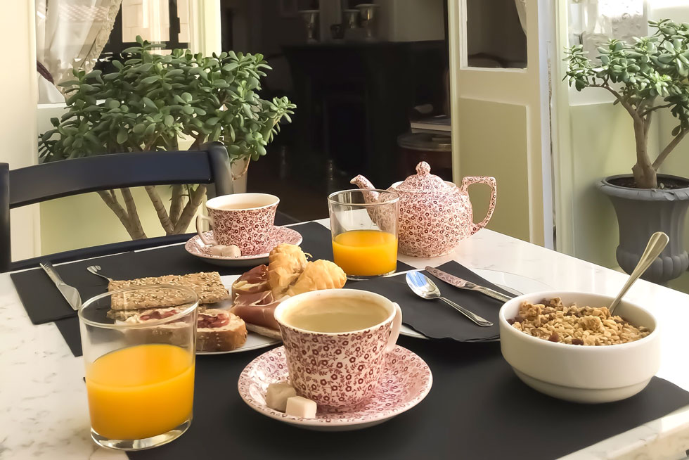 A l'heure du petit-déjeuner - Villa Victor Louis